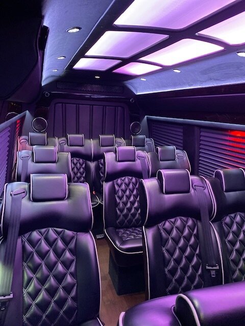 Austin winery tour Sprinter van fleet