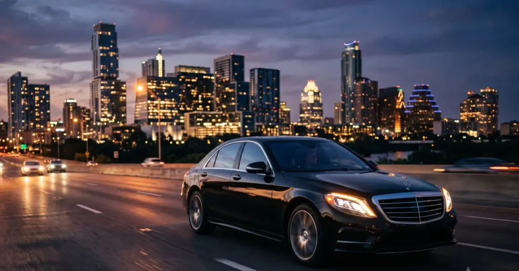 Austin long distance car service luxury vehicle